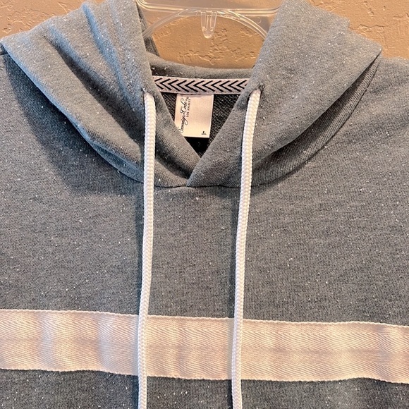 Sovereign Code Men’s Eaton Striped Pullover color Dk Sea Hoodie size Lar… - Picture 16 of 17